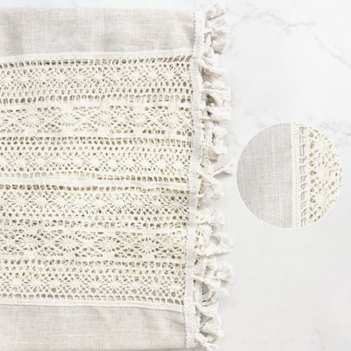 Nappe en lin tissé à la main 138cm x 198cm