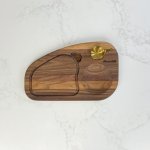 Assiette à steak en noyer