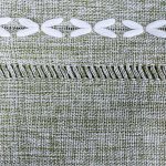 Nappe tissé à la main, 140cm x 180 cm  sauge