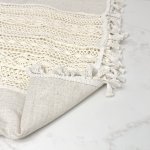 Nappe en lin tissé à la main 138cm x 198cm