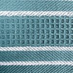 Linge à vaisselle tissé à la main, vert lignée