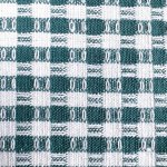 Linge à vaisselle tissé à la main, vert à carreau