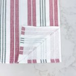 Linge à vaisselle tissé à la main, rouge