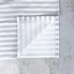 Linge à vaisselle tissé à la main, gris