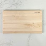 Planche à découper en érable à plat